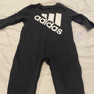 NWT Adidas black long sleeve onesie